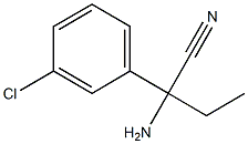 2-amino-2-(3-chlorophenyl)butanenitrile Structure