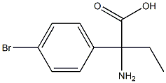 2-amino-2-(4-bromophenyl)butanoic acid 结构式