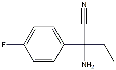 2-amino-2-(4-fluorophenyl)butanenitrile 化学構造式