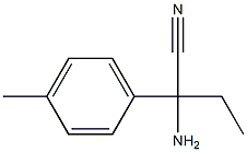 2-amino-2-(4-methylphenyl)butanenitrile 化学構造式