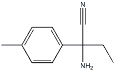 2-amino-2-(4-methylphenyl)butanenitrile,,结构式