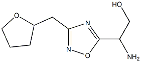 2-amino-2-[3-(oxolan-2-ylmethyl)-1,2,4-oxadiazol-5-yl]ethan-1-ol Structure