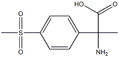 2-amino-2-[4-(methylsulfonyl)phenyl]propanoic acid,,结构式