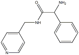 2-amino-2-phenyl-N-(pyridin-4-ylmethyl)acetamide 结构式