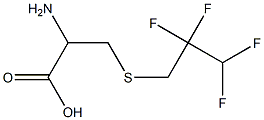 2-amino-3-[(2,2,3,3-tetrafluoropropyl)sulfanyl]propanoic acid 化学構造式