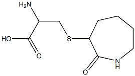 2-amino-3-[(2-oxoazepan-3-yl)sulfanyl]propanoic acid Structure