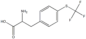 2-amino-3-{4-[(trifluoromethyl)thio]phenyl}propanoic acid Structure