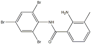 2-amino-3-methyl-N-(2,4,6-tribromophenyl)benzamide Structure