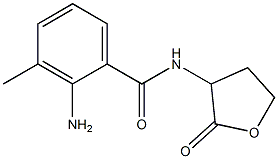 2-amino-3-methyl-N-(2-oxooxolan-3-yl)benzamide 化学構造式