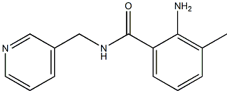 2-amino-3-methyl-N-(pyridin-3-ylmethyl)benzamide 化学構造式