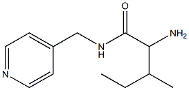 2-amino-3-methyl-N-(pyridin-4-ylmethyl)pentanamide,,结构式