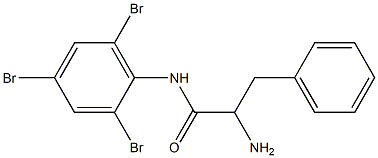 2-amino-3-phenyl-N-(2,4,6-tribromophenyl)propanamide Struktur