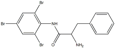 2-amino-3-phenyl-N-(2,4,6-tribromophenyl)propanamide 化学構造式