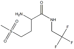 2-amino-4-(methylsulfonyl)-N-(2,2,2-trifluoroethyl)butanamide 结构式