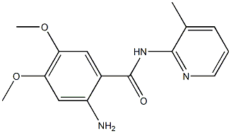 2-amino-4,5-dimethoxy-N-(3-methylpyridin-2-yl)benzamide Structure