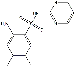 2-amino-4,5-dimethyl-N-(pyrimidin-2-yl)benzene-1-sulfonamide
