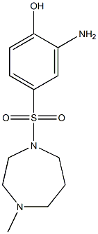 2-amino-4-[(4-methyl-1,4-diazepane-1-)sulfonyl]phenol