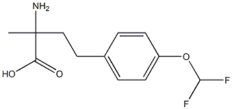 2-amino-4-[4-(difluoromethoxy)phenyl]-2-methylbutanoic acid Structure