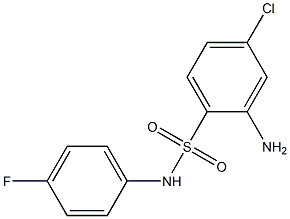 2-amino-4-chloro-N-(4-fluorophenyl)benzene-1-sulfonamide Struktur
