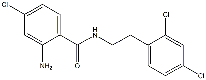 2-amino-4-chloro-N-[2-(2,4-dichlorophenyl)ethyl]benzamide,,结构式