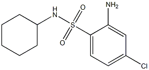 2-amino-4-chloro-N-cyclohexylbenzene-1-sulfonamide Struktur