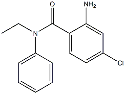 2-amino-4-chloro-N-ethyl-N-phenylbenzamide 化学構造式
