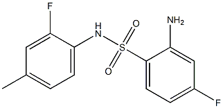  2-amino-4-fluoro-N-(2-fluoro-4-methylphenyl)benzene-1-sulfonamide