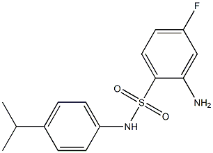 2-amino-4-fluoro-N-[4-(propan-2-yl)phenyl]benzene-1-sulfonamide,,结构式