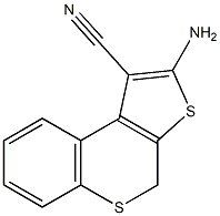 2-amino-4H-thieno[2,3-c]thiochromene-1-carbonitrile Struktur