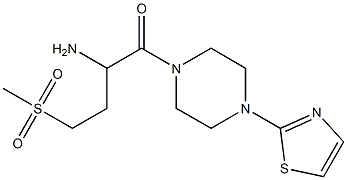 2-amino-4-methanesulfonyl-1-[4-(1,3-thiazol-2-yl)piperazin-1-yl]butan-1-one|