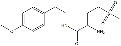 2-amino-4-methanesulfonyl-N-[2-(4-methoxyphenyl)ethyl]butanamide Structure