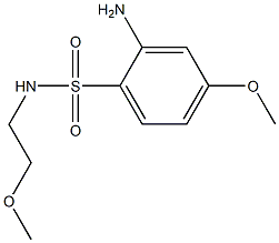 2-amino-4-methoxy-N-(2-methoxyethyl)benzene-1-sulfonamide 化学構造式