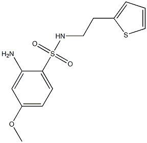 2-amino-4-methoxy-N-[2-(thiophen-2-yl)ethyl]benzene-1-sulfonamide|