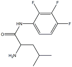 2-amino-4-methyl-N-(2,3,4-trifluorophenyl)pentanamide Struktur