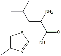 2-amino-4-methyl-N-(4-methyl-1,3-thiazol-2-yl)pentanamide