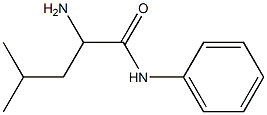 2-amino-4-methyl-N-phenylpentanamide Structure