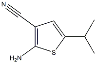 2-amino-5-(propan-2-yl)thiophene-3-carbonitrile Structure