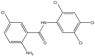 2-amino-5-chloro-N-(2,4,5-trichlorophenyl)benzamide Struktur