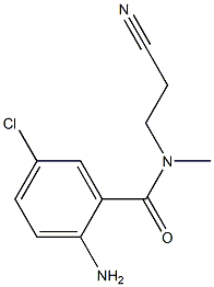 2-amino-5-chloro-N-(2-cyanoethyl)-N-methylbenzamide,,结构式