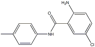 2-アミノ-5-クロロ-N-(4-メチルフェニル)ベンズアミド 化学構造式