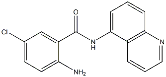 2-amino-5-chloro-N-(quinolin-5-yl)benzamide Structure