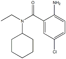 2-amino-5-chloro-N-cyclohexyl-N-ethylbenzamide Structure