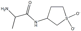 2-amino-N-(1,1-dioxidotetrahydrothien-3-yl)propanamide 结构式