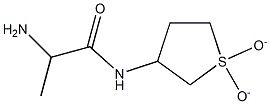 2-amino-N-(1,1-dioxidotetrahydrothien-3-yl)propanamide 化学構造式