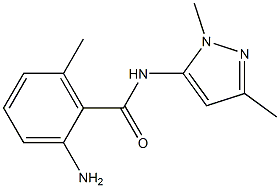 2-amino-N-(1,3-dimethyl-1H-pyrazol-5-yl)-6-methylbenzamide Structure