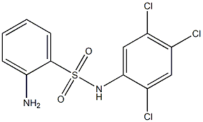 2-amino-N-(2,4,5-trichlorophenyl)benzene-1-sulfonamide 结构式