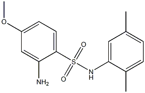 2-amino-N-(2,5-dimethylphenyl)-4-methoxybenzene-1-sulfonamide 化学構造式