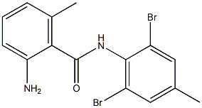 2-amino-N-(2,6-dibromo-4-methylphenyl)-6-methylbenzamide 结构式