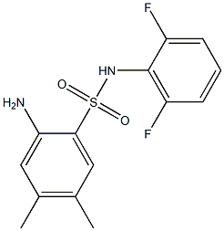2-amino-N-(2,6-difluorophenyl)-4,5-dimethylbenzene-1-sulfonamide Structure