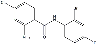 2-amino-N-(2-bromo-4-fluorophenyl)-4-chlorobenzamide,,结构式